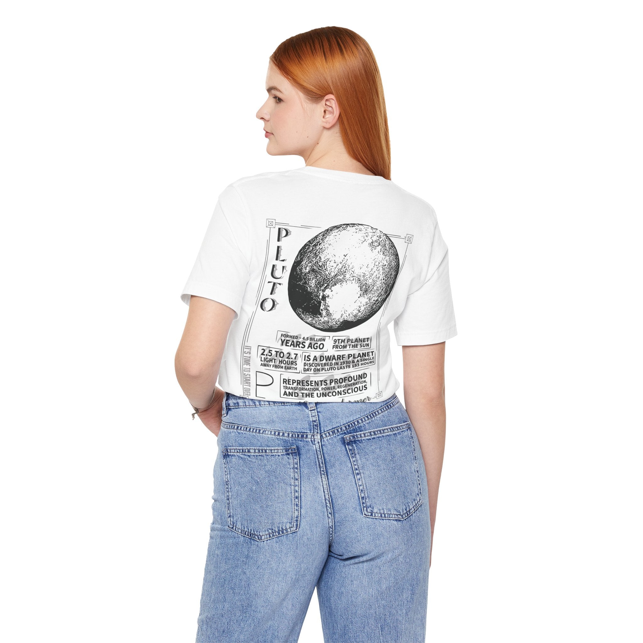 Pluto Planet Illustration T-Shirt  | Astrology &  Solar System Tee