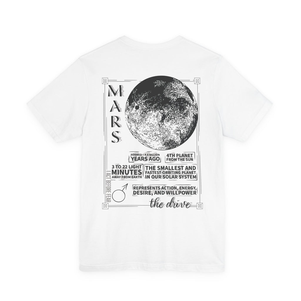Mars Planet Illustration T-Shirt  | Astrology &  Solar System Tee