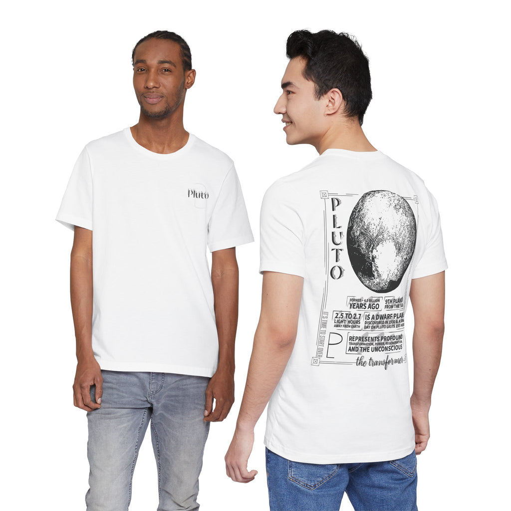 Pluto Planet Illustration T-Shirt  | Astrology &  Solar System Tee