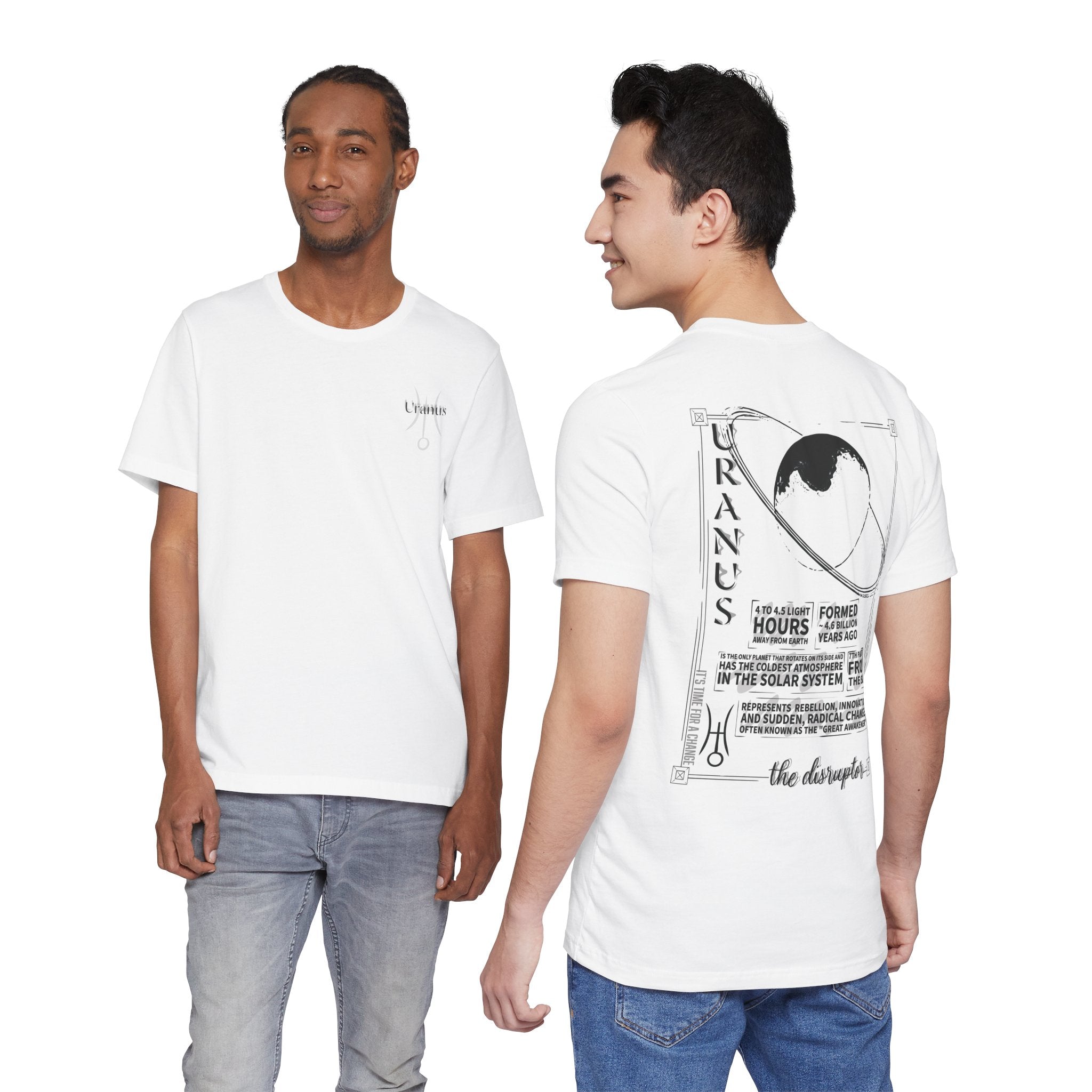 Uranus Planet Illustration T-Shirt  | Astrology &  Solar System Tee