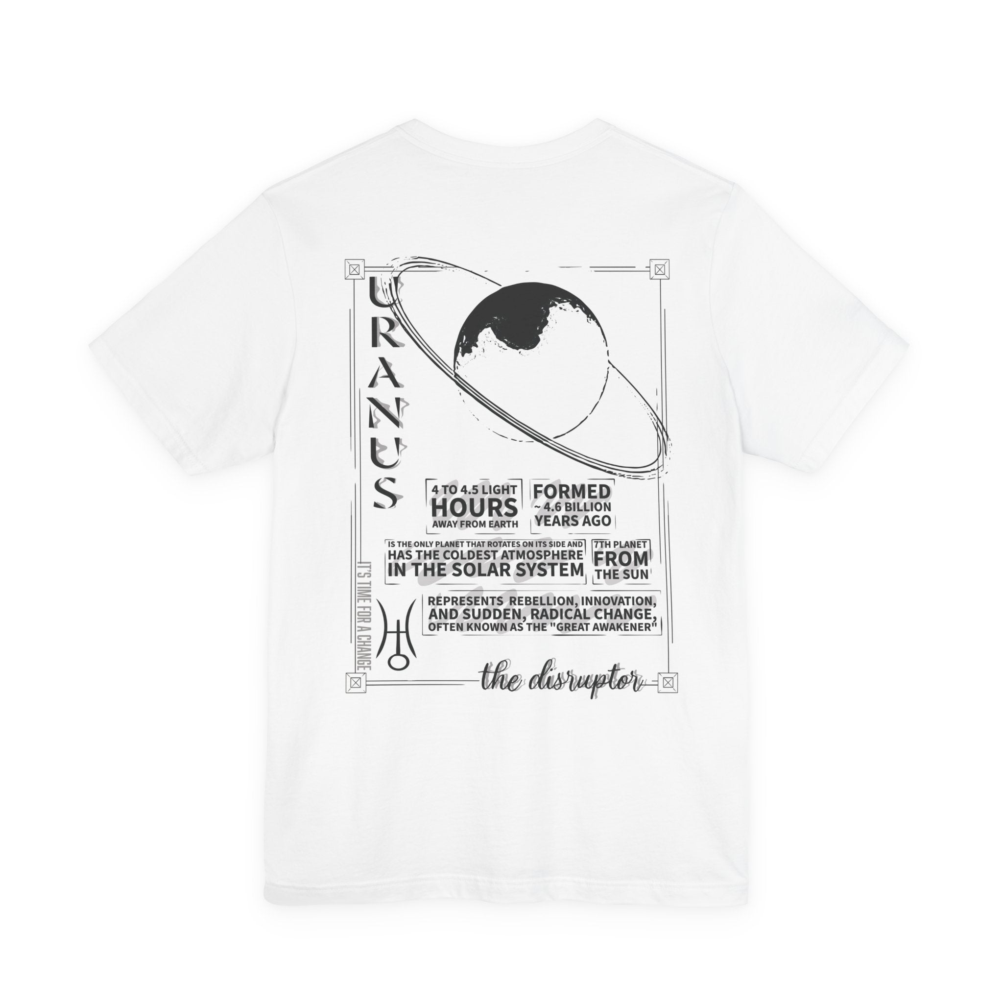 Uranus Planet Illustration T-Shirt  | Astrology &  Solar System Tee