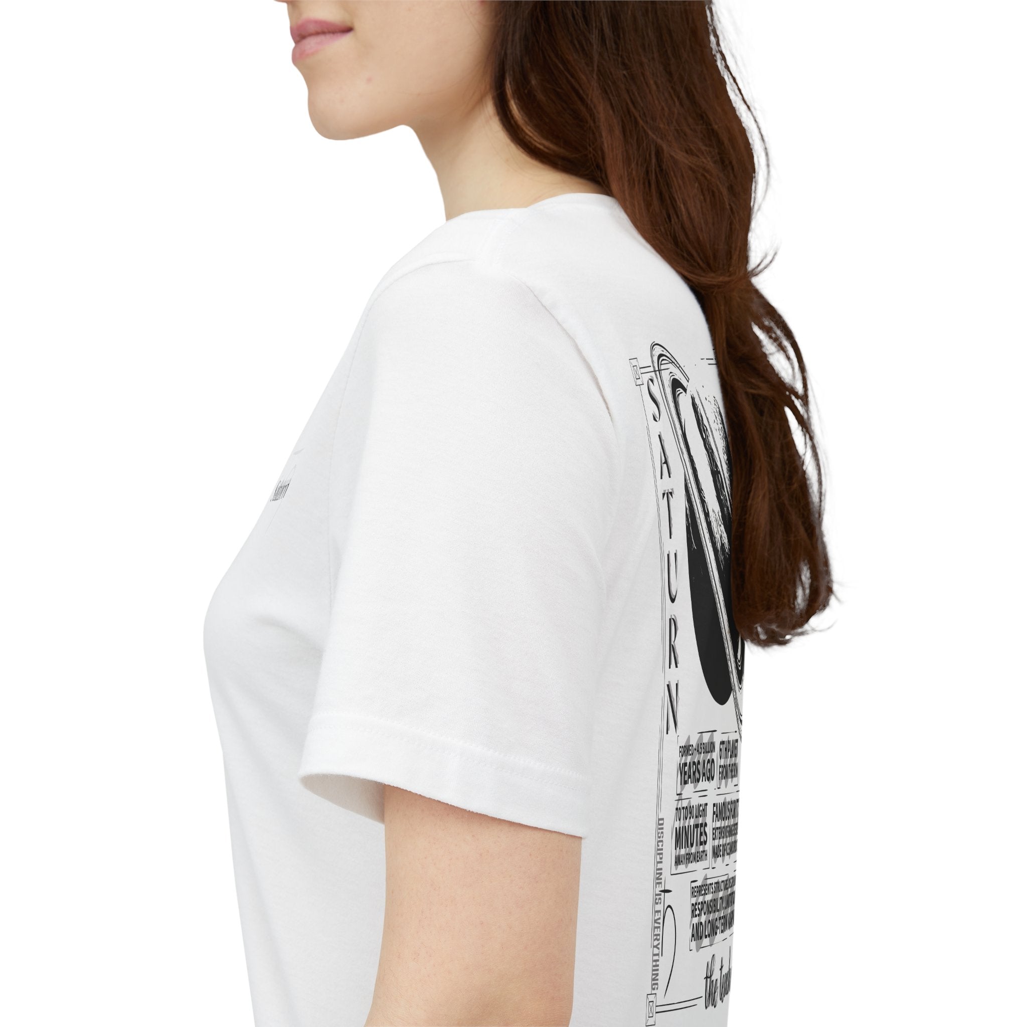 Saturn Planet Illustration T-Shirt  | Astrology &  Solar System Tee