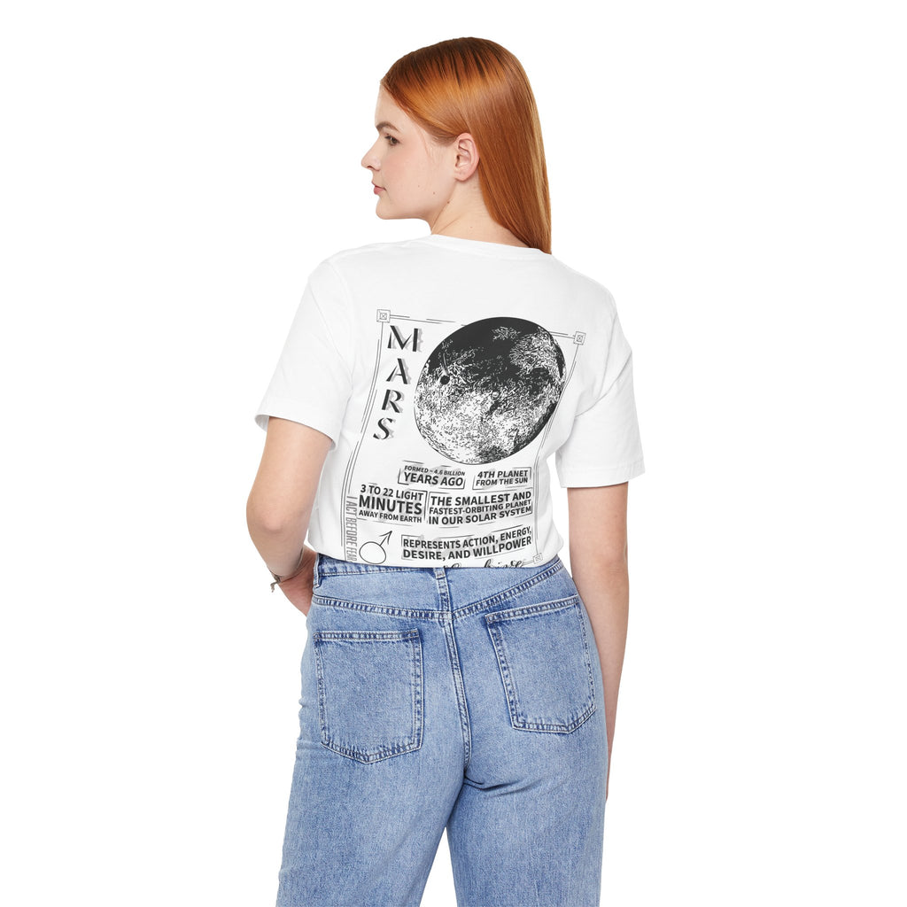 Mars Planet Illustration T-Shirt  | Astrology &  Solar System Tee