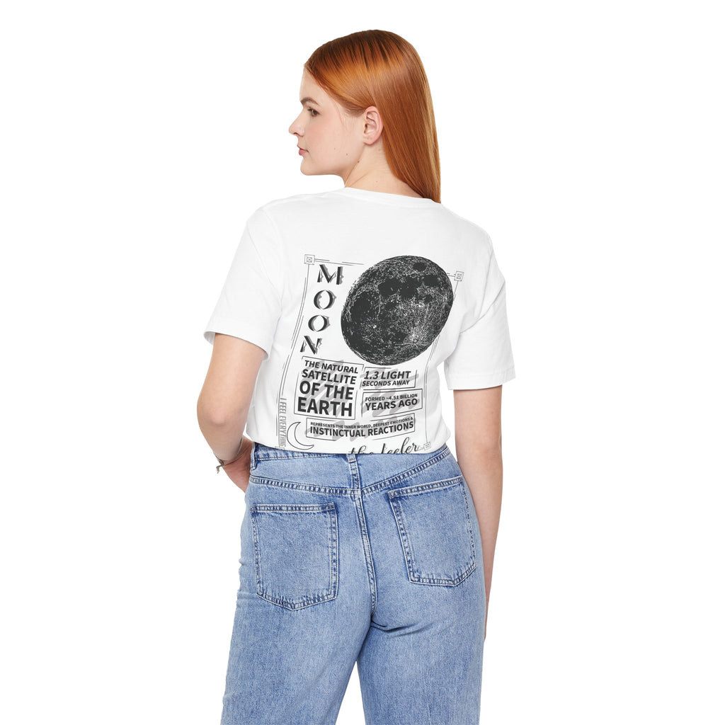 Moon Planet Illustration T-Shirt  | Astrology &  Solar System Tee