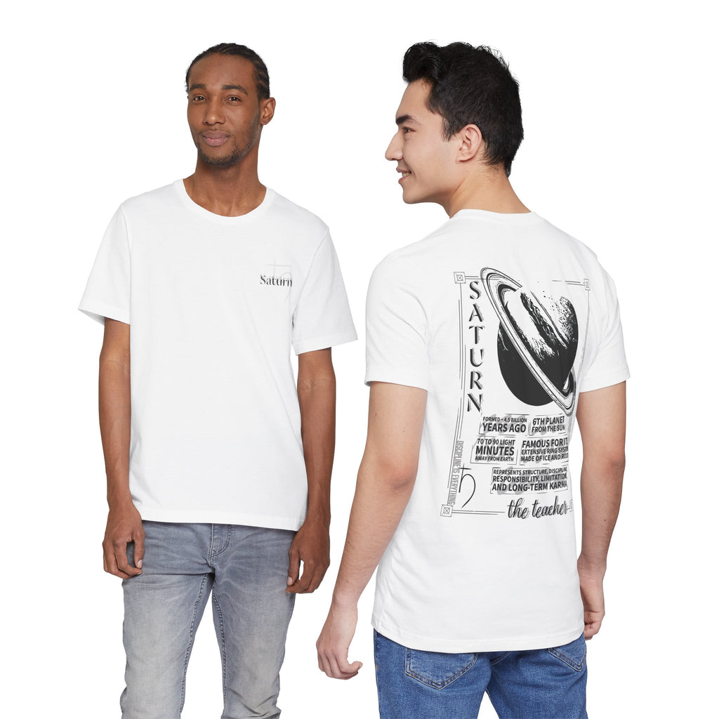 Saturn Planet Illustration T-Shirt  | Astrology &  Solar System Tee
